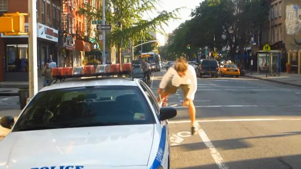 NYC cyclist fined for not using bike lane uses slapstick humour to